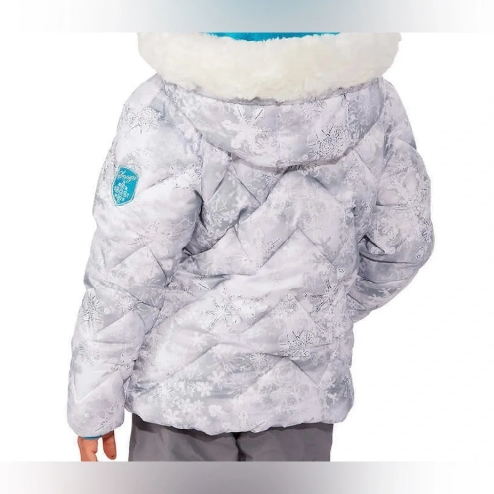 SNOZU Girl’s hooded puffer hooded coat Ice Princess